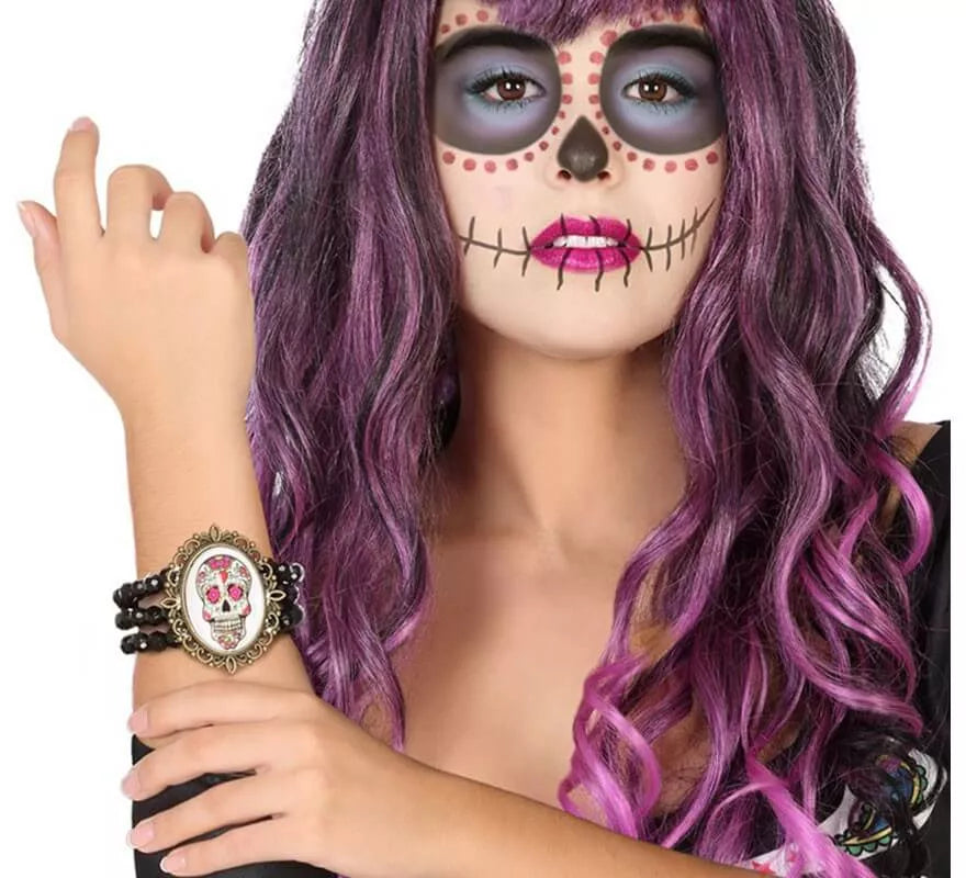 Translation missing: en.Pulsera Ancha del Día de los Muertos