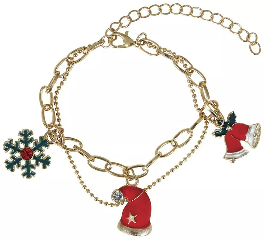 Translation missing: en.Pulsera Campana, Gorro y Copo de Navidad