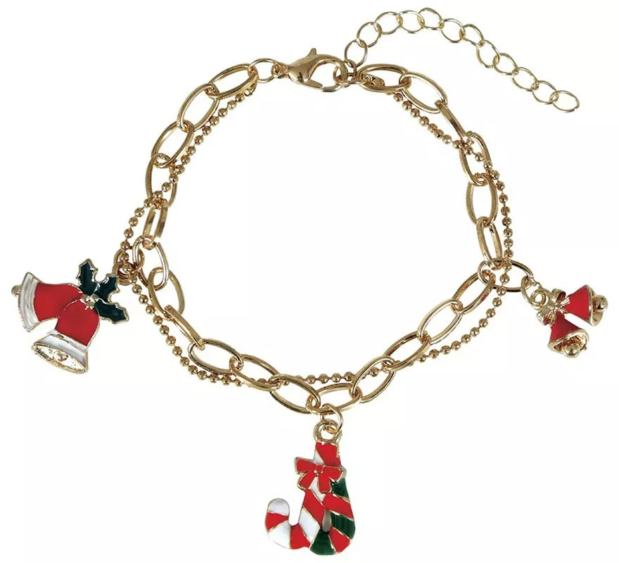 Translation missing: en.Pulsera Campanas y Bastón de Navidad