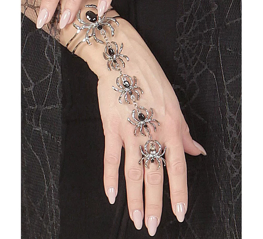 Translation missing: en.Pulsera con Anillo de Arañas
