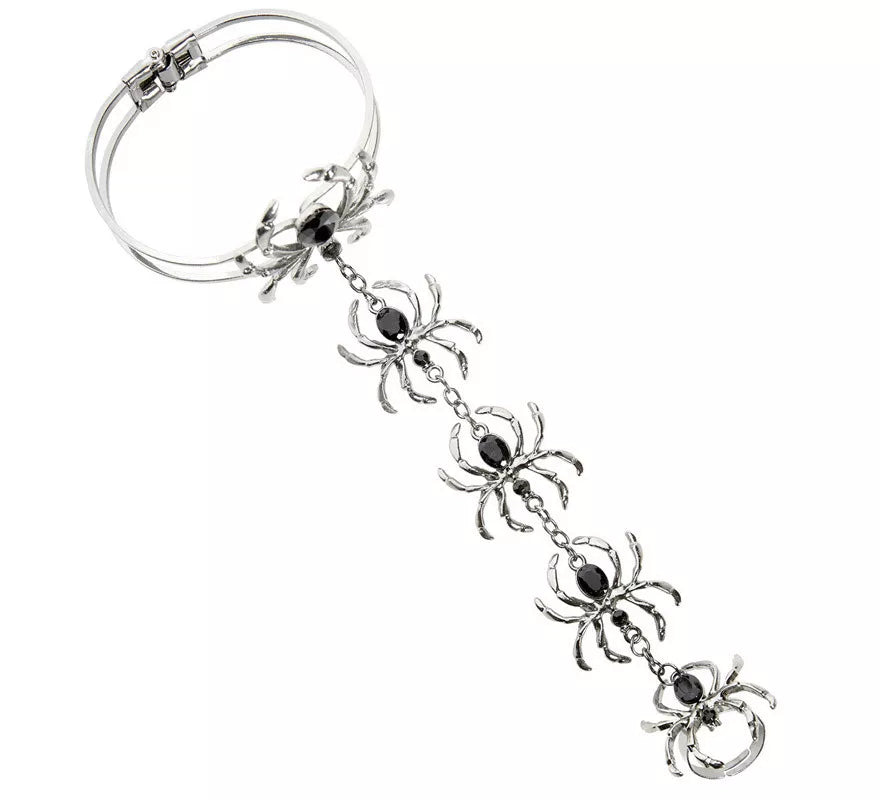 Pulsera con Anillo de Arañas