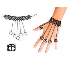 Bracelet with Gothic Rings