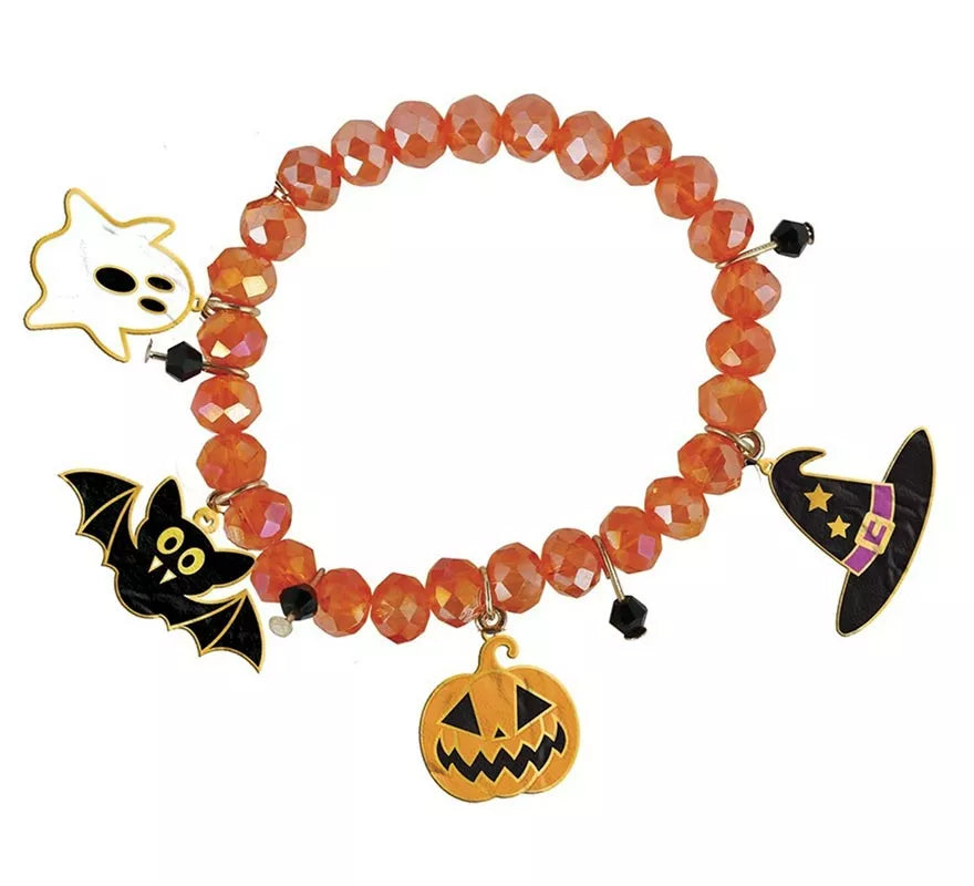 Translation missing: en.Pulsera con Figuras Naranja para Halloween