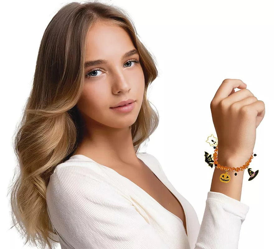 Translation missing: en.Pulsera con Figuras Naranja para Halloween