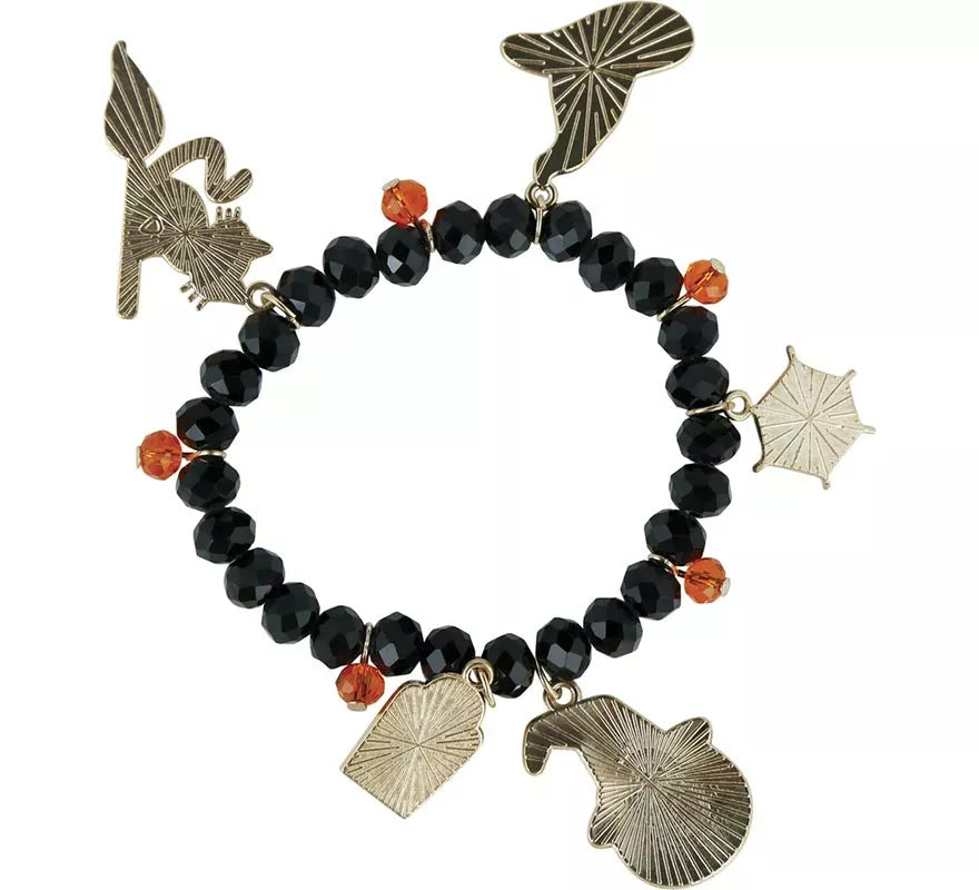 Translation missing: en.Pulsera con Figuras negra para Halloween
