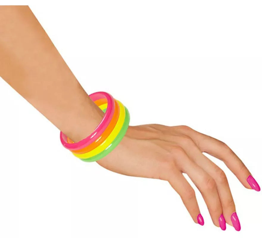 Pulsera de 4 Aros neón