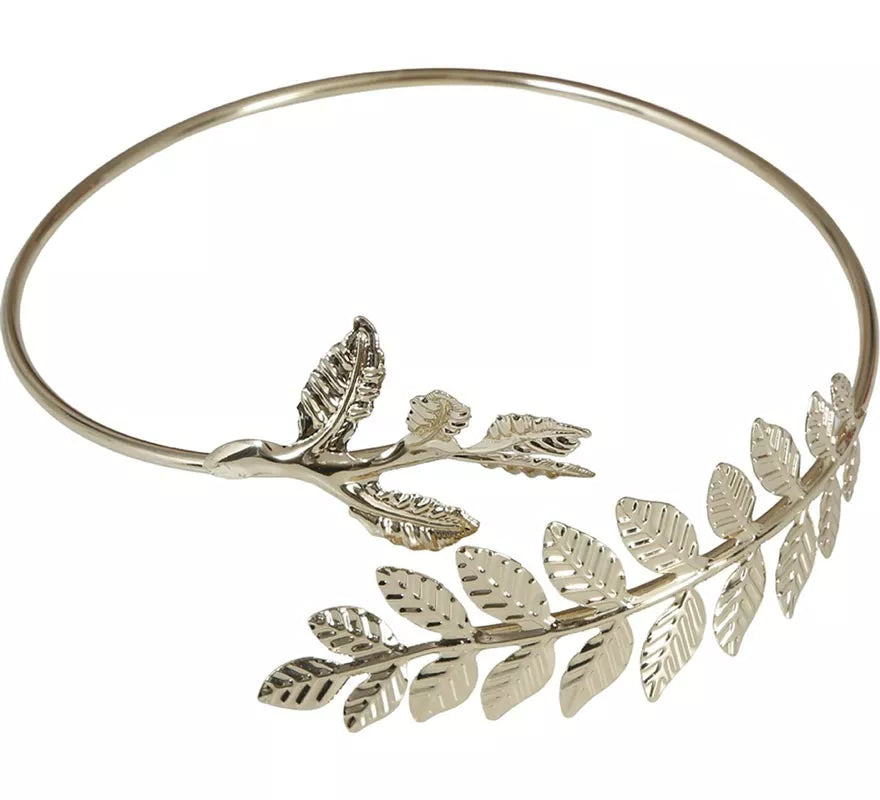 Brazalete Romano de Laureles Metálica