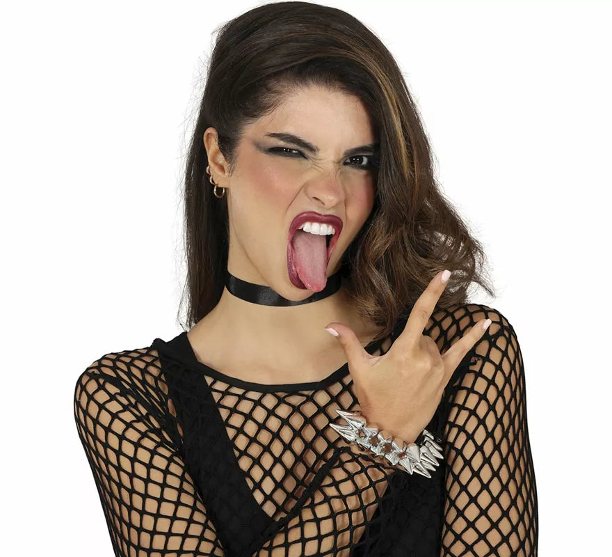 Pulsera de Pinchos Plateados