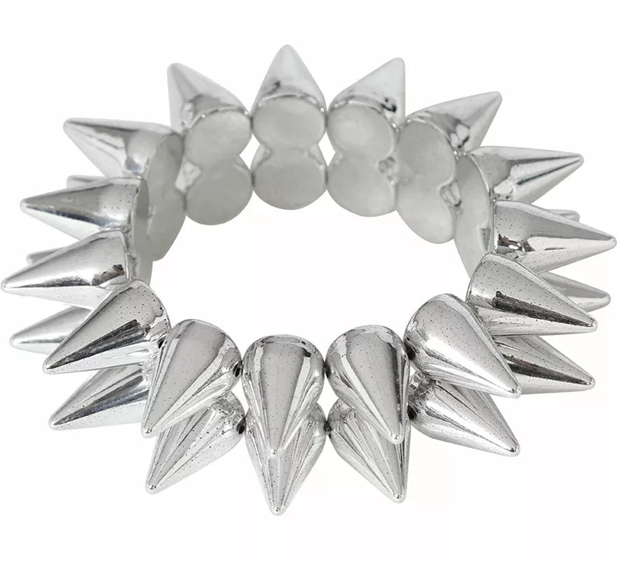 Pulsera de Pinchos Plateados
