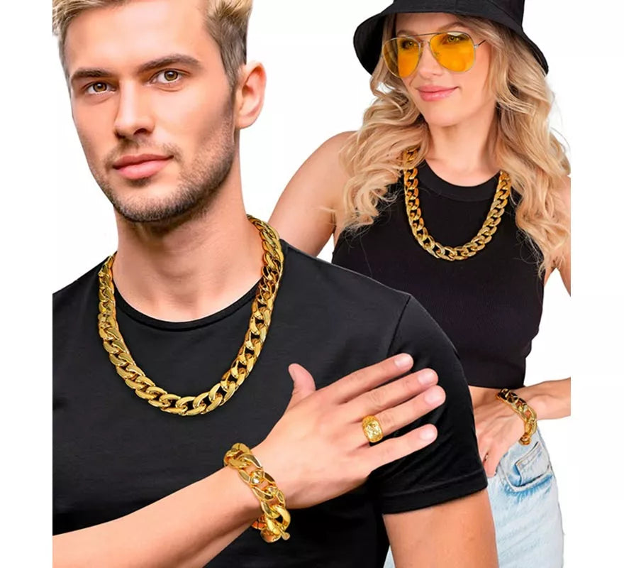 Pulsera de Rapero dorada