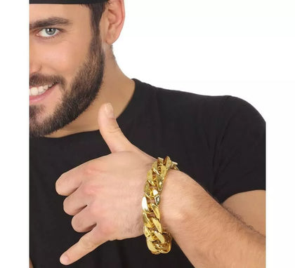 Pulsera de Rapero imitación Oro
