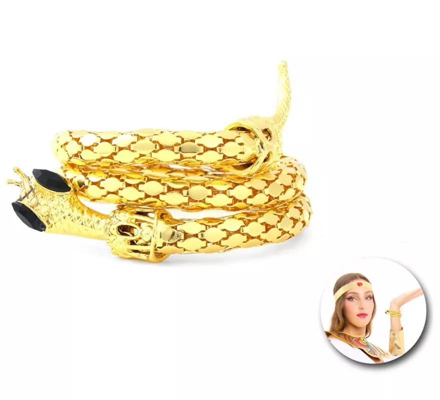 Translation missing: en.Pulsera de Serpiente Egipcia dorada