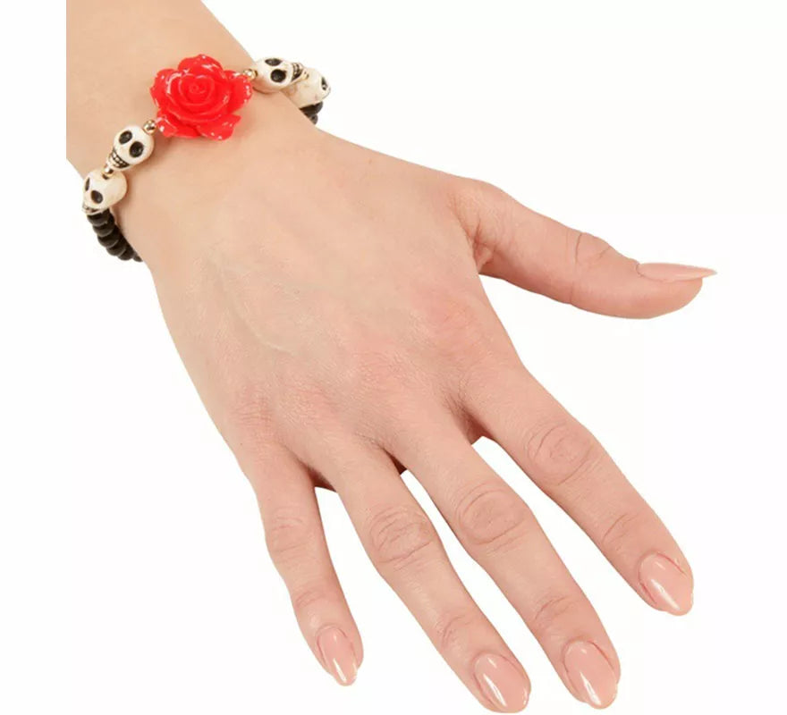 Pulsera Día de los Muertos con Calaveras