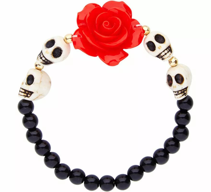 Translation missing: en.Pulsera Día de los Muertos con Calaveras