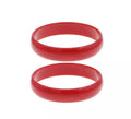 Pulsera Flamenca grande roja de 7,5 cm