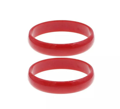 Pulsera Flamenca grande roja de 7,5 cm