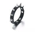 Pulsera Punky con pinchos plateados