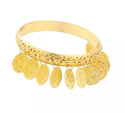 Pulsera Romana con monedas colgantes