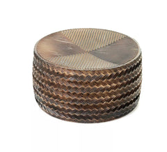 18.5cm diameter brown plastic cheese