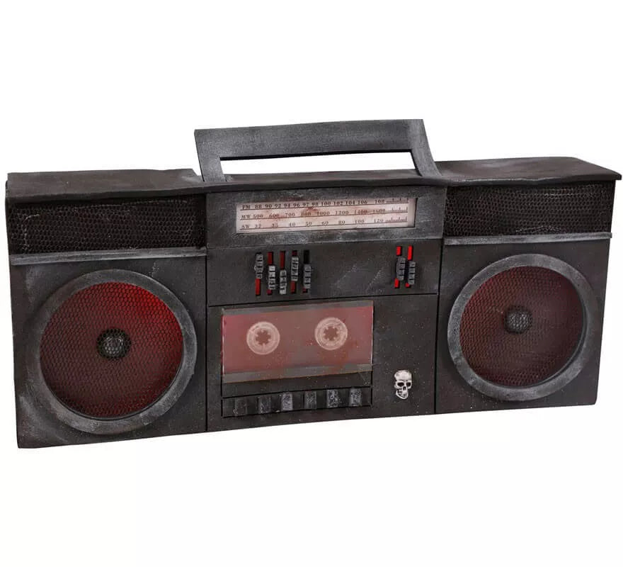 Radiocasete con luz y sonido de 40x16 cm