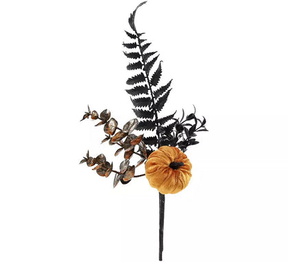 Rama Artificial con Calabaza Peluche de 25 cm