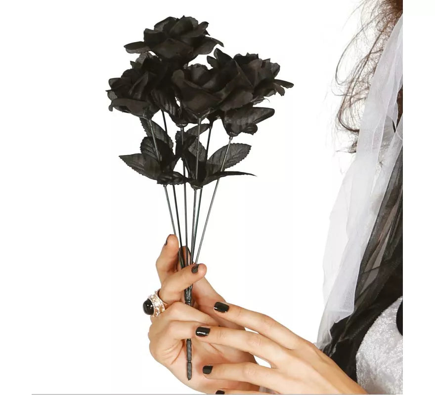Translation missing: en.Ramo Rosas Negras 35 cm