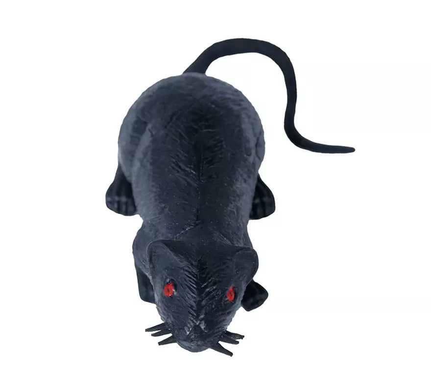 Rata Gris de Látex 15 cm