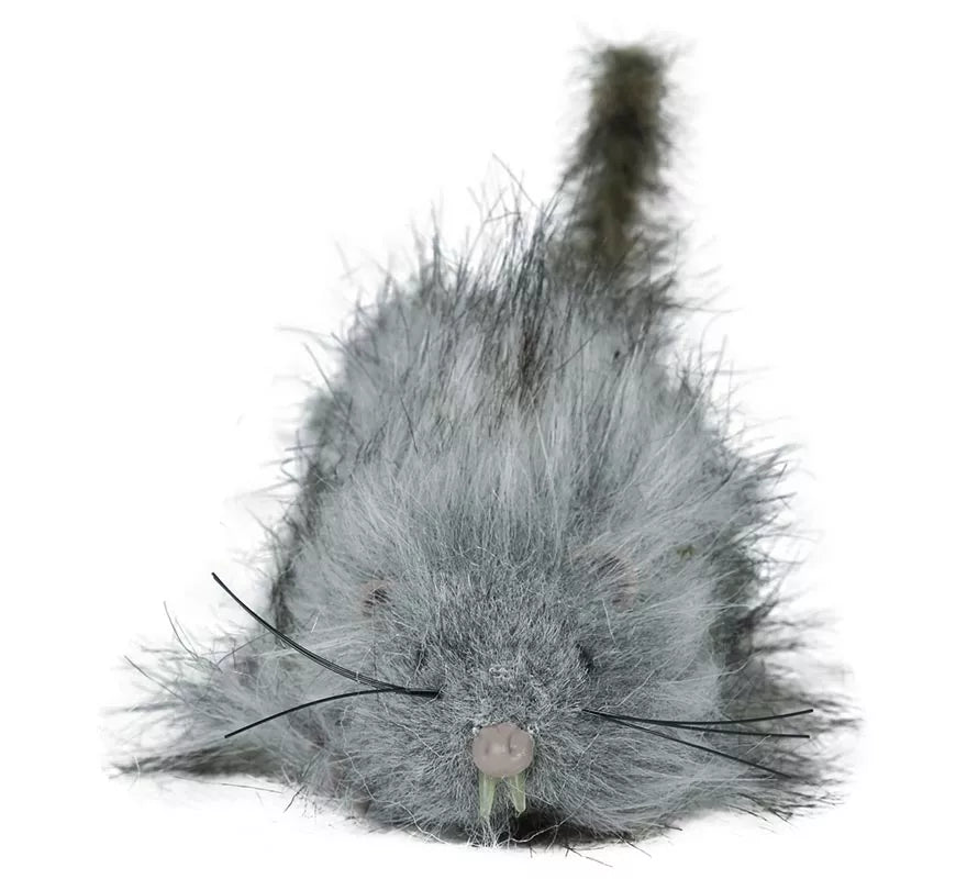 Rata Peluda gris de 16 cm