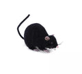 Ratón liso negro de 14 cm