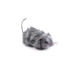 Rato peludo cinza de 18cm
