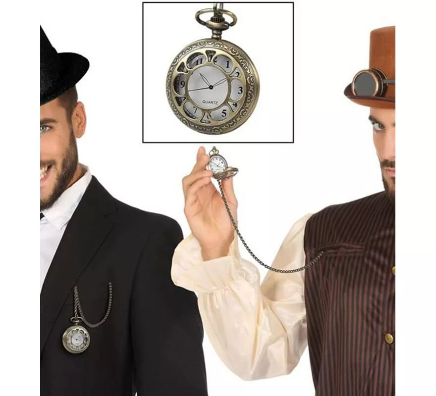 Translation missing: en.Reloj Steampunk con Cadena