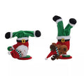 Reno y Papá Noel Raperos con Pilas de 35 cm