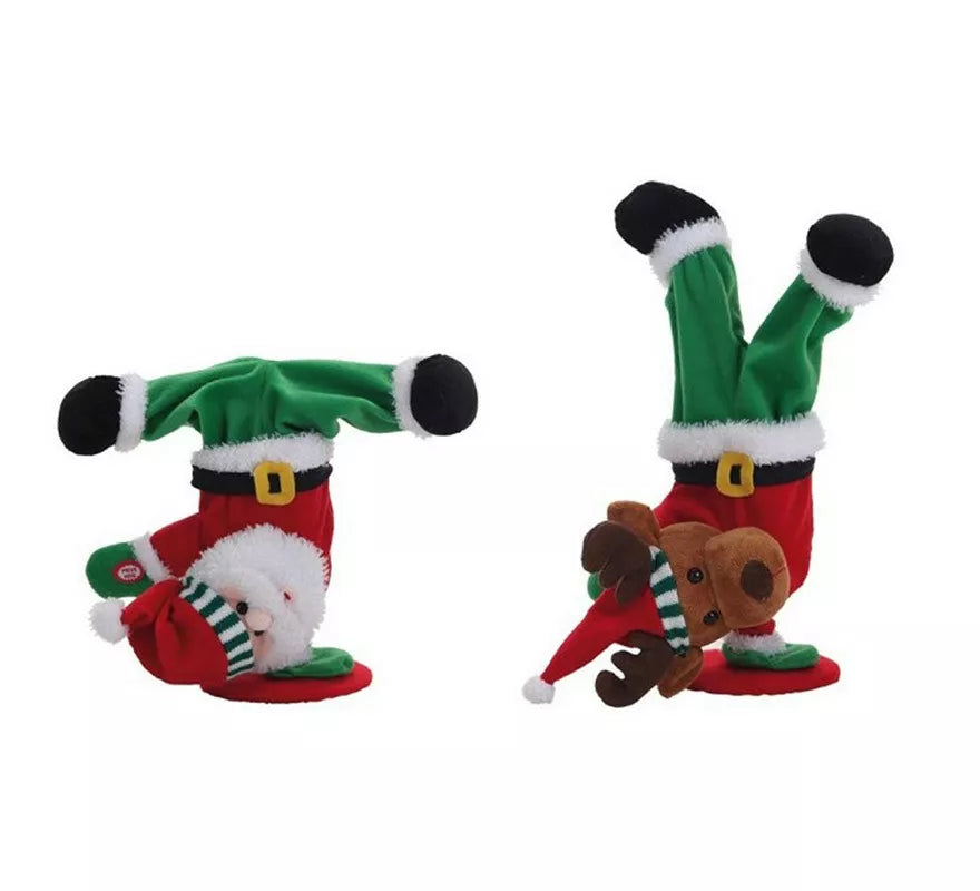 Translation missing: en.Reno y Papá Noel Raperos con Pilas de 35 cm