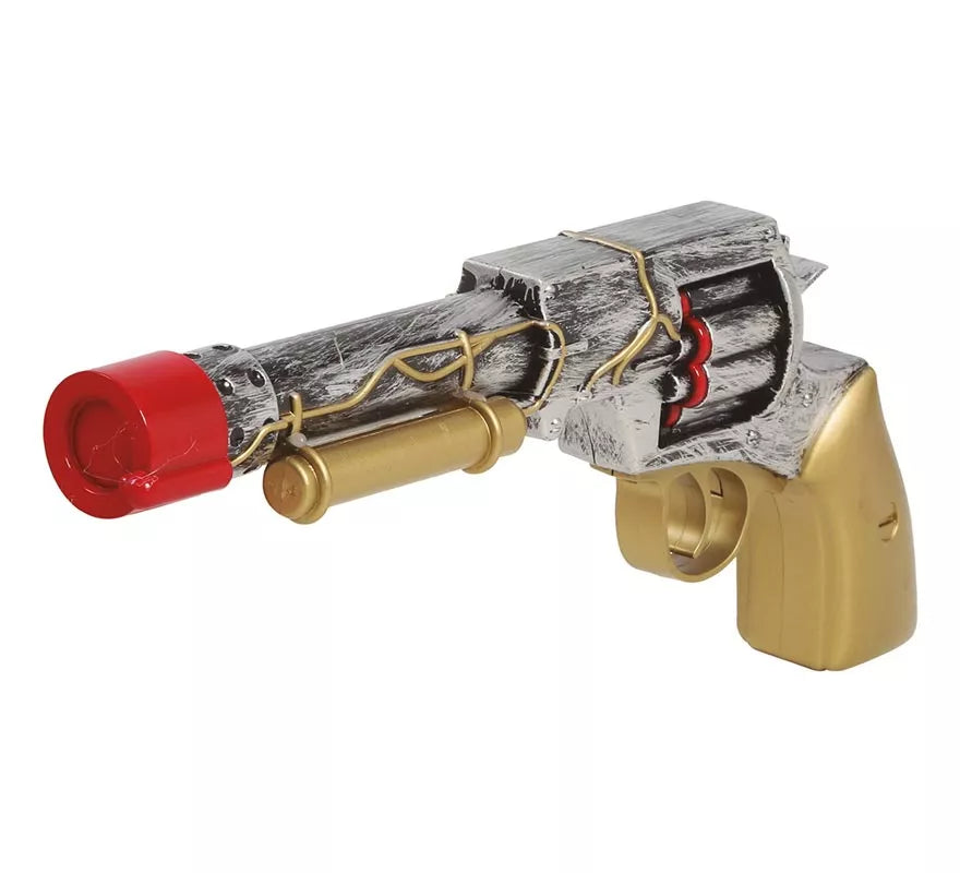 Revolver estilo Steampunk 30 cm