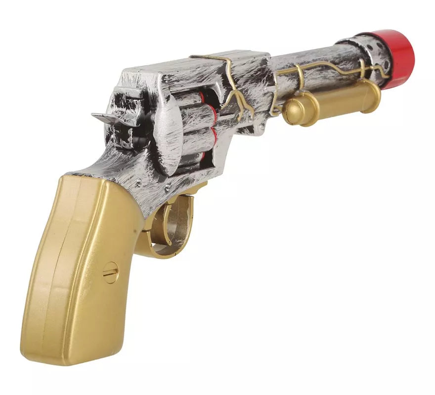 Revolver estilo Steampunk 30 cm