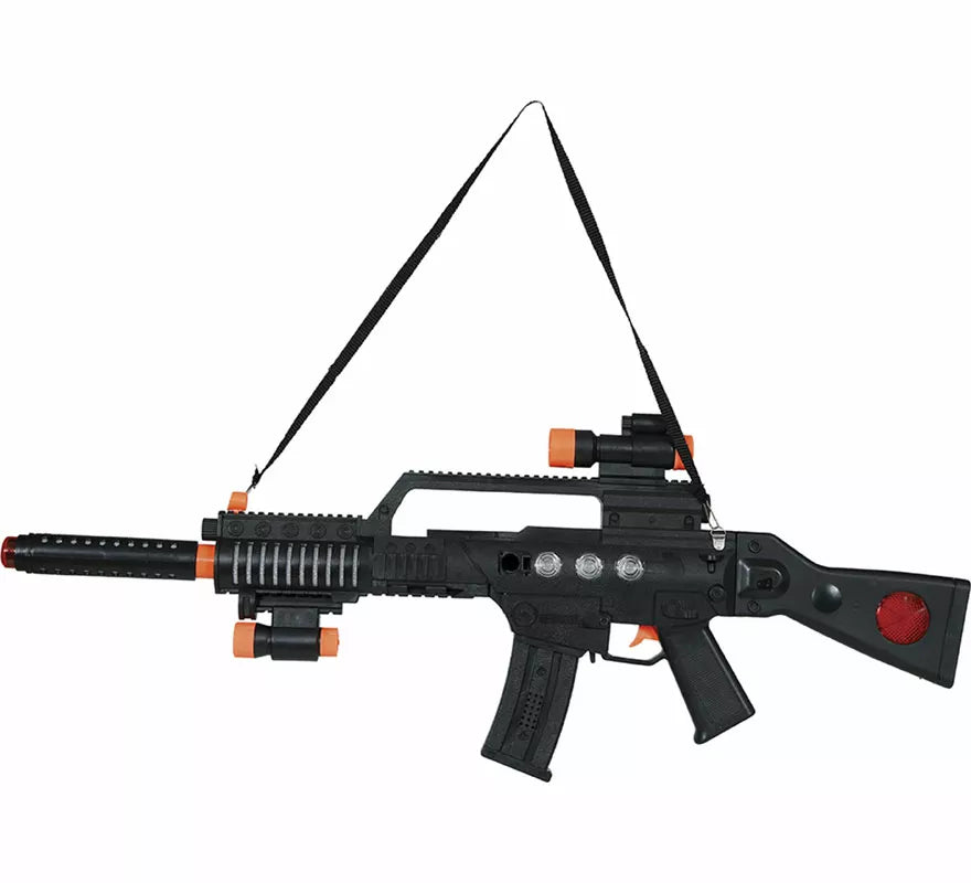 Rifle de Asalto con luz y sonido de 70 cm