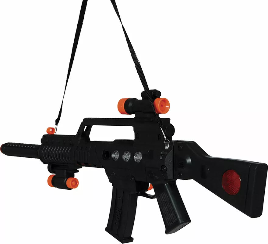 Rifle de Asalto con luz y sonido de 70 cm