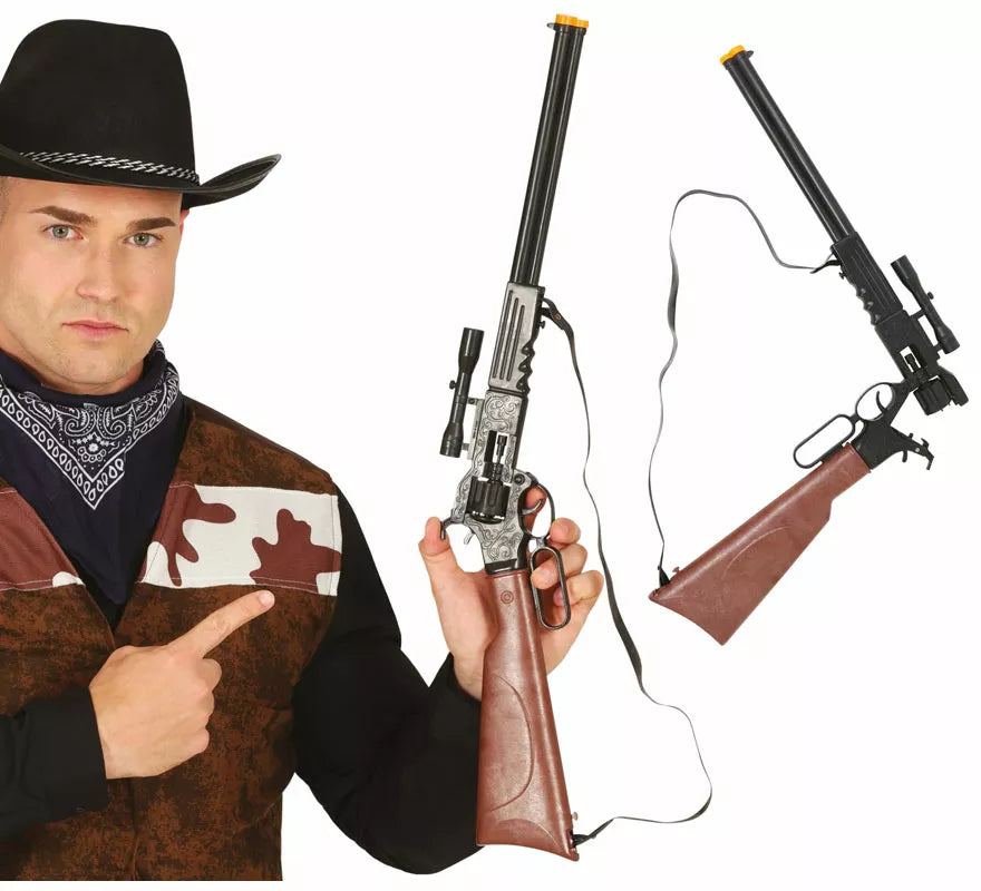 Translation missing: en.Rifle marrón con mira de 64 cm