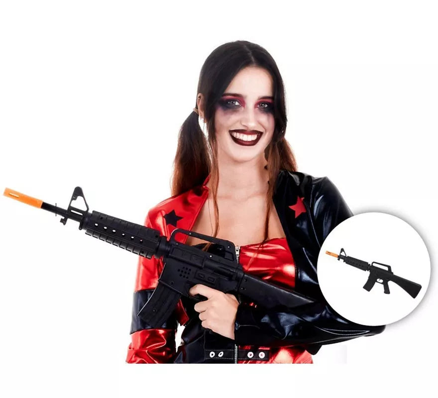 Translation missing: en.Rifle negro largo de juguete de 66 cm