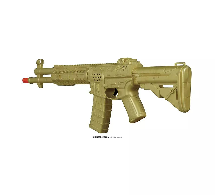 Rifle Ruso Dorado de Bufón Risueño de 68 cm