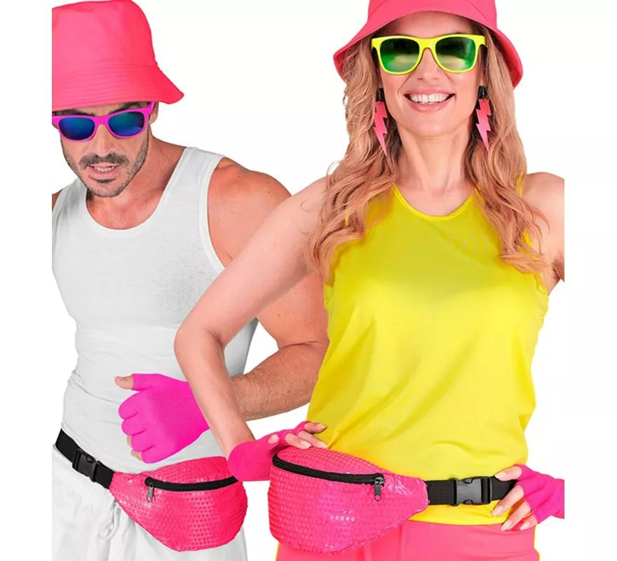 Riñonera con Lentejuelas en varios colores neones