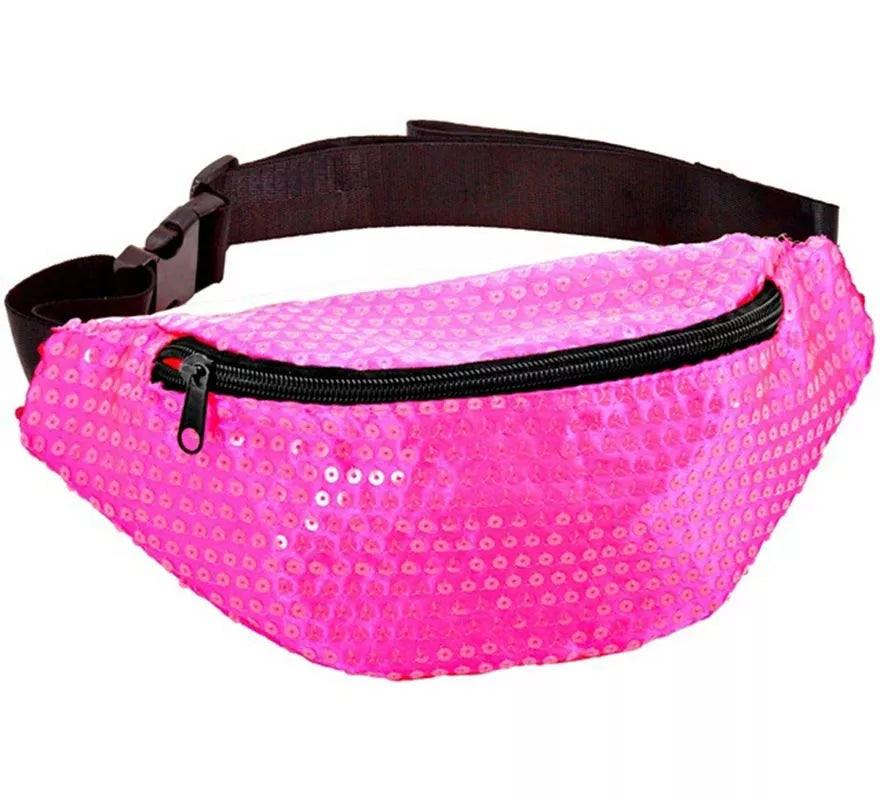 Riñonera con Lentejuelas en varios colores neones