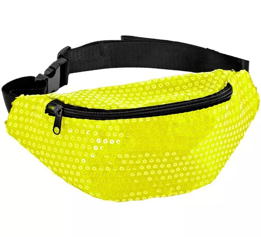 Riñonera con Lentejuelas en varios colores neones