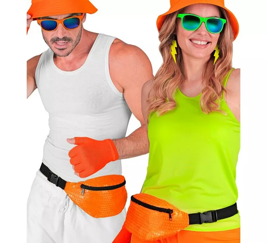 Riñonera con Lentejuelas en varios colores neones