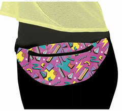Purple Printed Waist Bag from the '80s