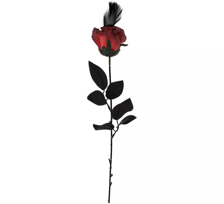 Translation missing: en.Rosa con Pluma 40 cm