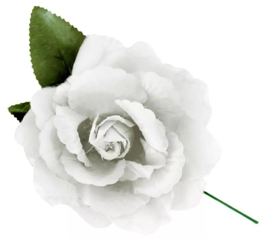 Rosa de Sevillana o Chulapa con varilla de 15 cm en varios colores
