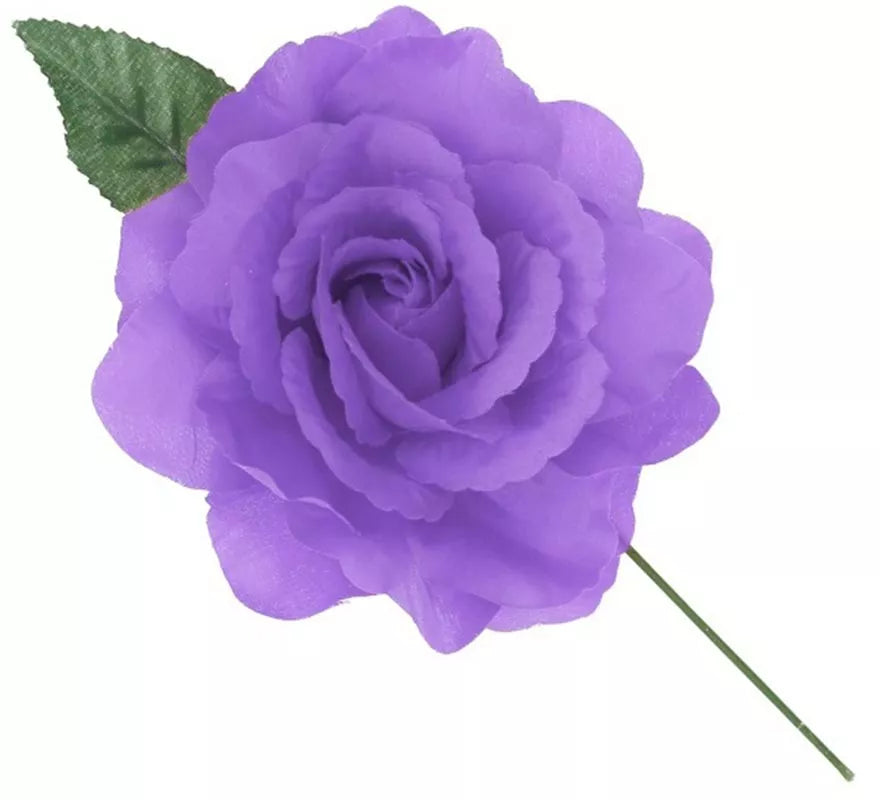 Rosa de Sevillana o Chulapa con varilla de 15 cm en varios colores