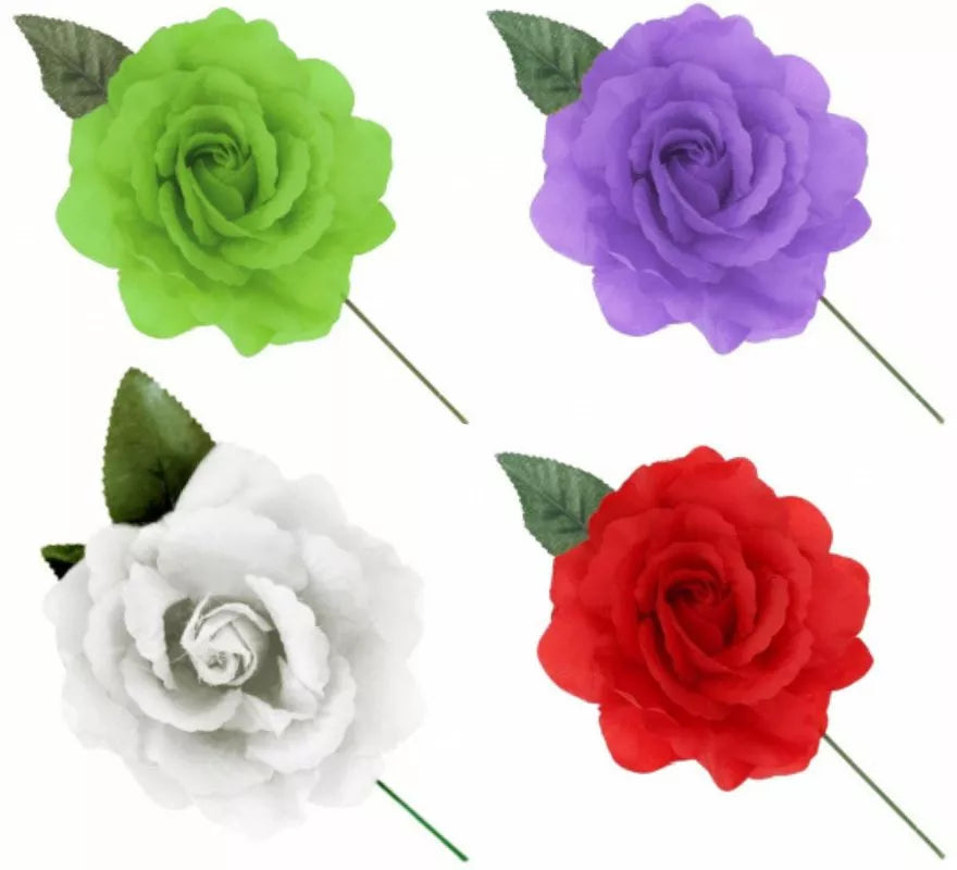 Translation missing: en.Rosa de Sevillana o Chulapa con varilla de 15 cm en varios colores
