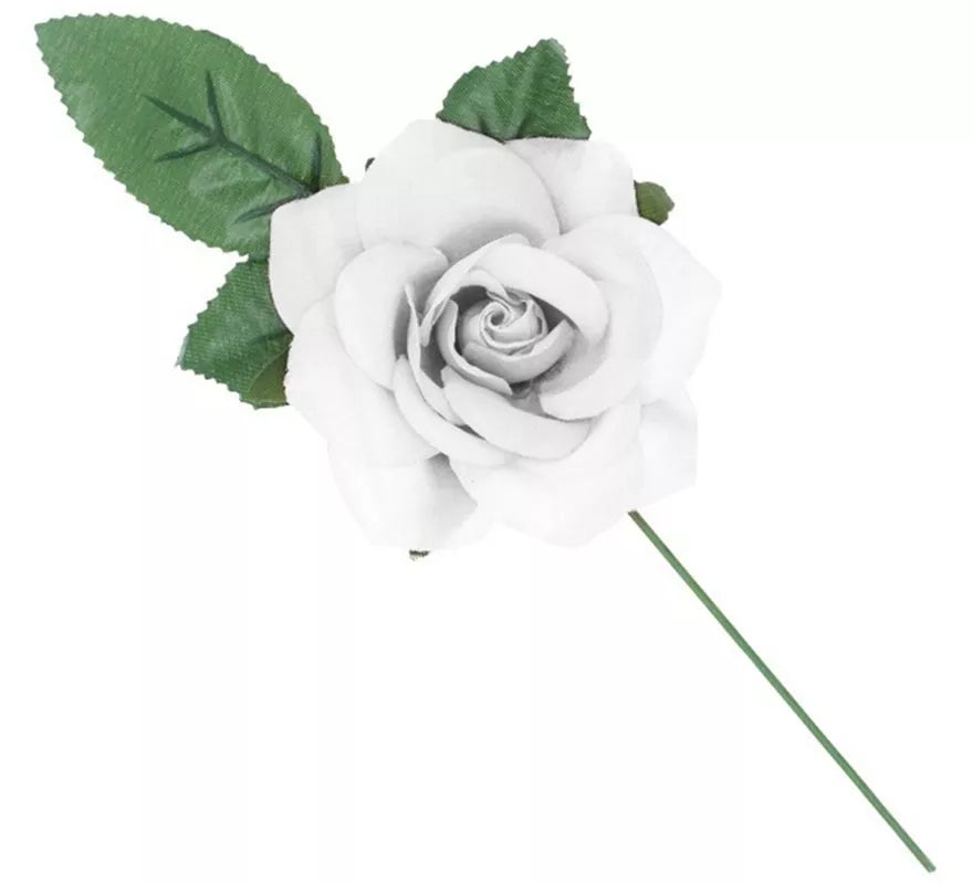 Rosa de Sevillana o Chulapa con varilla de 8 cm en varios colores